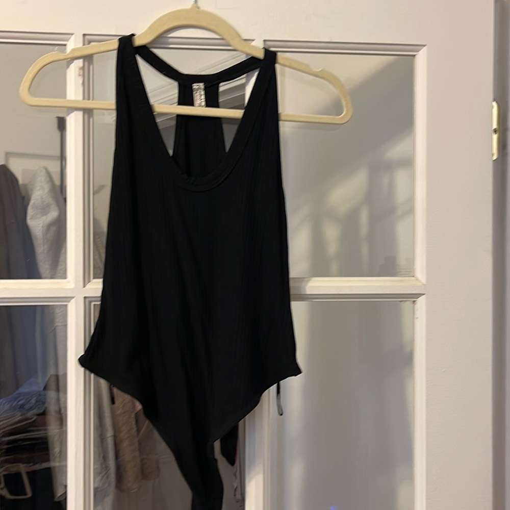 Free People Black Racerback Bodysuit. Worn once